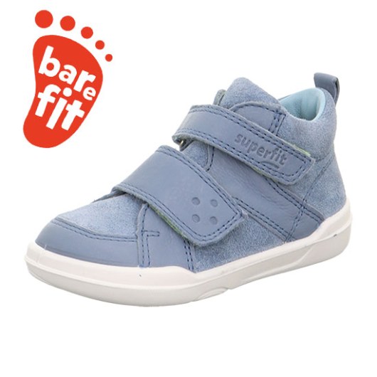SHOES BAREFOOT SUPERFIT SUPERFREE BLAU 1-000540-8010