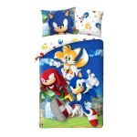 SINGLE DUVET SET 160 X 200 CM SONIC SSH-055BL
