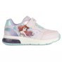SNEAKERS GEOX SPACECLUB DISNEY PRINCESS PINK/WATERSEA LED LIGHTS