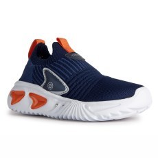 SNEAKERSY GEOX ASSISTER NAVY/ORANGE LED LIGHTS