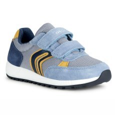 SNEAKERS GEOX ALBEN BOY LT GREY/YELLOW