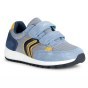 SNEAKERSY GEOX ALBEN BOY LT GREY/YELLOW