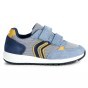 SNEAKERSY GEOX ALBEN BOY LT GREY/YELLOW