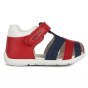 SANDALS GEOX BABY BOY RED/DK NAVY