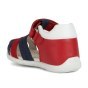 SANDALS GEOX BABY BOY RED/DK NAVY