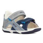 SANDALS GEOX TAPUZ BABY BOY GREY/NAVY