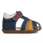 SANDAŁY GEOX MACCHIA BABY NAVY/DK YELLOW
