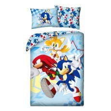 SINGLE DUVET SET 140 X 200 CM SONIC SSH-054BL