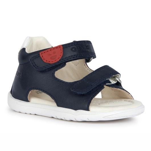 SANDAŁY GEOX MACCHIA BABY BOY FIRST STEP NAVY