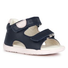SANDAŁY GEOX MACCHIA BABY GIRL FIRST STEP NAVY