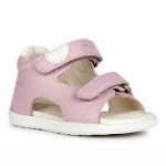 SANDAŁY GEOX MACCHIA BABY GIRL FIRST STEP ROSE