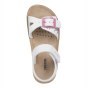 SANDALS GEOX COSTAREI GIRL WHITE/FUCHSIA