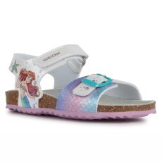 SANDALY GEOX ADRIEL DISNEY PRINCEES WHITE/AQUAMARINE