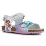 SANDALS GEOX ADRIEL DISNEY PRINCEES WHITE/AQUAMARINE