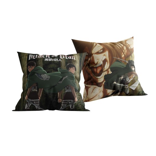 PODUSZKA DWUSTRONNA 40 X 40 CM ATTACK ON TITAN AOT-6526C