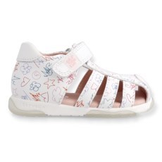 SANDALY GARVALIN FIRST STEPS 222312-A BLANCO Y MULTICOLOR