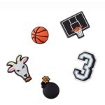 CROCS JIBBITZ CHARMS PRZYPINKI 10009750 BASKETBALL STAR 5-PACK