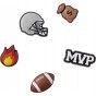 CROCS JIBBITZ™ CHARMS 10009749 FOOTBALL STAR 5-PACK
