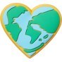 CROCS JIBBITZ™ CHARMS PRZYPINKA 10009832 EARTH HEART