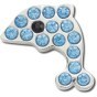 CROCS JIBBITZ™ CHARMS PRZYPINKA 10011087 CRYSTAL DOLPHIN