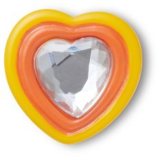 CROCS JIBBITZ™ CHARMS 10011103 YELLOW ORANGE HEART GEM