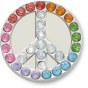 CROCS JIBBITZ™ CHARMS PRZYPINKA 10011227 GLITTER ELEVATED PEACE SIGN