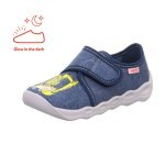 PANTOFLE TEKSTYLNE KAPCIE SUPERFIT BUBBLE BLAU 1-006274-8010