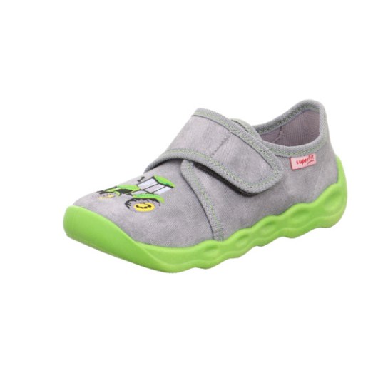 PANTOFLE TEKSTYLNE KAPCIE SUPERFIT BUBBLE GRAU 1-006274-2030