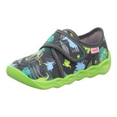 PANTOFLE TEKSTYLNE KAPCIE SUPERFIT BUBBLE GRAU/MEHRFARBIG 1-006273-2010