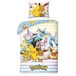 POŚCIEL BAWEŁNIANA DZIECIĘCA 160 X 200 CM POKEMON PIKACHU POK-322BL