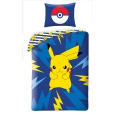 POSCIEL BAWELNIANA 140 X 200 CM POKEMON PIKACHU POK-605BL