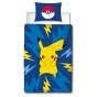 POŚCIEL BAWEŁNIANA 140 X 200 CM POKEMON PIKACHU POK-605BL