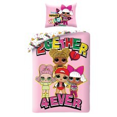 SINGLE DUVET SET 140 X 200 CM L.O.L. SURPRISE LOL-1941BL