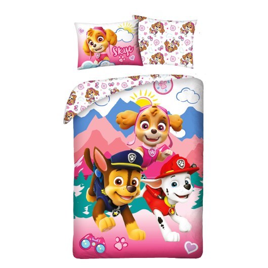 SINGLE DUVET SET 140 X 200 CM PAW PATROL PAW-549BL