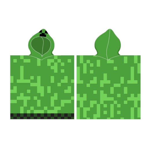 BATH TOWEL PONCHO 50 X 115 CM PEPPA MINECRAFT MC044