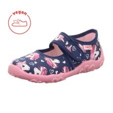PANTOFLE TEKSTYLNE KAPCIE SUPERFIT BONNY DUNKELBLAU 1-800283-8090