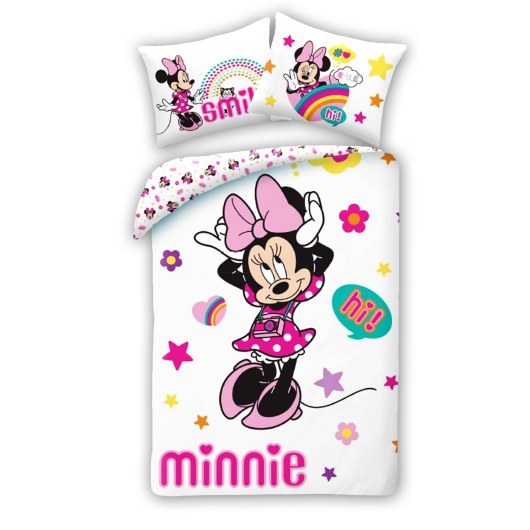 POŚCIEL BAWEŁNIANA 140 X 200 CM DISNEY MINNIE MOUSE MN-1967BL