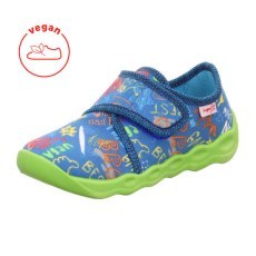 PANTOFLE TEKSTYLNE KAPCIE SUPERFIT BUBBLE BLAU 1-006273-8000