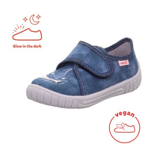 PANTOFLE TEKSTYLNE KAPCIE SUPERFIT BILL BLAU 1-800278-8060
