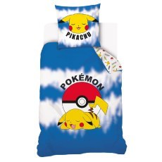 SINGLE DUVET SET 160 X 200 CM POKEMON PIKACHU POK2230613