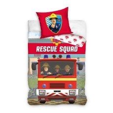 POSCIEL BAWELNIANA 160 X 200 CM FIREMAN SAM FS223009