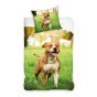 SINGLE DUVET SET 140 X 200 CM ANIMAL AMSTAFF DOG NL224076-PP