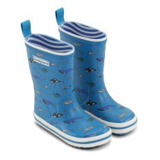 RUBBER BOOTS BAREFOOT BUNDGAARD CHARLY HIGH SEA ANIMALS