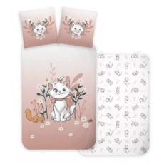 POSCIEL NIEMOWLECA BAWELNIANA 100 X 135 CM ARISTOCATS KOTKA MARIE (356)