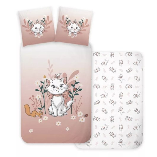 POŚCIEL NIEMOWLĘCA BAWEŁNIANA 100 X 135 CM ARISTOCATS KOTKA MARIE (356)