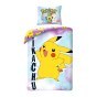 POŚCIEL BAWEŁNIANA 140 X 200 CM POKEMON PIKACHU POK-650BL