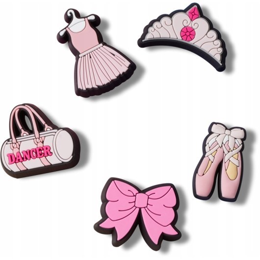CROCS JIBBITZ™ CHARMS PRZYPINKI 10012929 BALLET CLASS 5-PACK