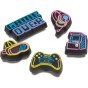 CROCS JIBBITZ™ CHARMS PRZYPINKI 10012094 LIGHTS UP NEON GAMER 5-PACK