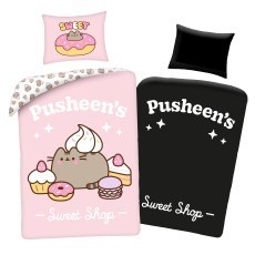 POSCIEL BAWELNIANA FLUORESCENCYJNA 140 X 200 CM PUSHEEN'S SWEET SHOP PUS-2763BL
