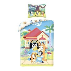 POSCIEL BAWELNIANA 140 X 200 CM BLUEY BY-8592BL